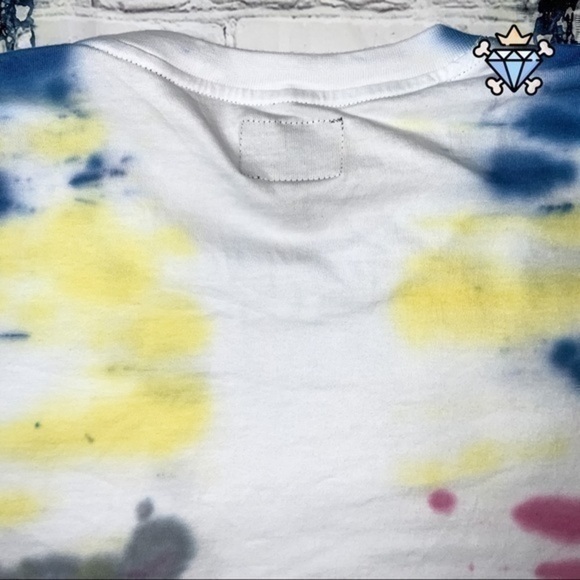 MENS THREADBARE TIE DYE SHORT SET WITH TEE SIZE LARGE TEE SIZE MEDIUM SHORTS - Picture 9 of 16